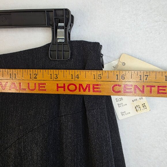 Epic New York Size 8 Charcoal Gray Wool Blend Pencil Skirt USA Girlboss New - Picture 7 of 8
